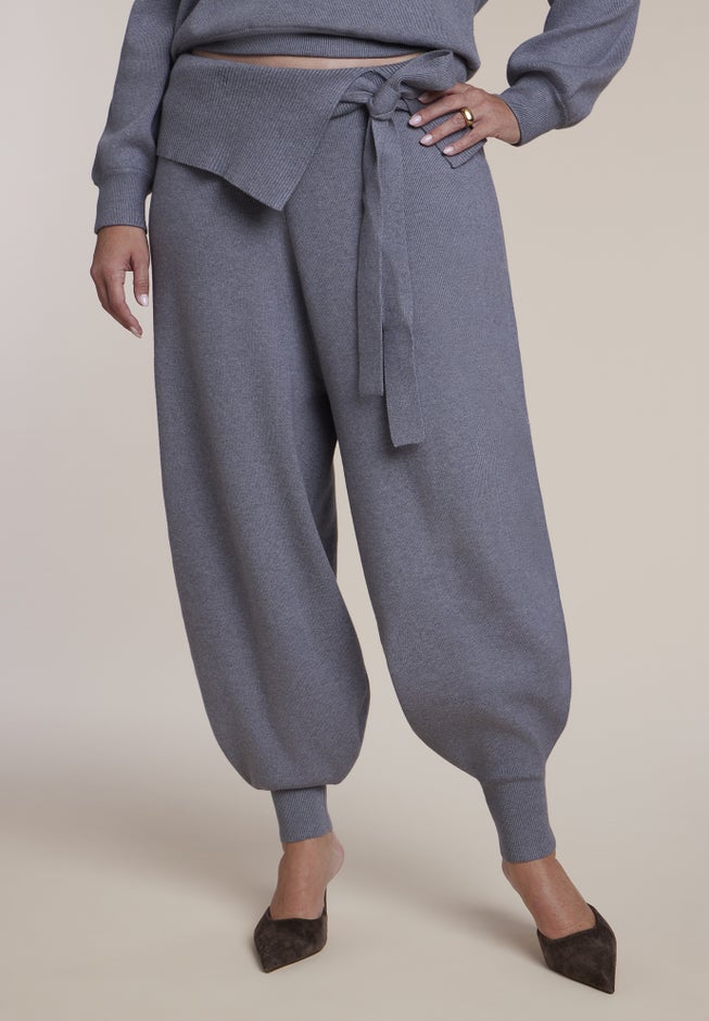 Foldover Waistband Barrel Sweater Pant image number 1