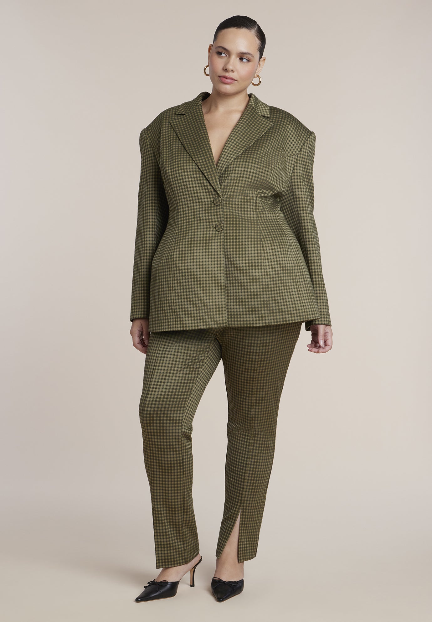 Houndstooth Hourglass Blazer image number 3