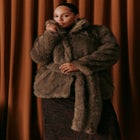 Belted Faux Fur Jacket image number 0