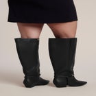 Faux Leather Knee-High Boot image number 1