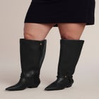 Faux Leather Knee-High Boot image number 0