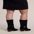 Faux Suede Western Bootie image number 1