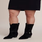 Faux Suede Western Bootie image number 0