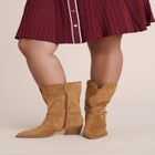 Faux Suede Western Bootie image number 0