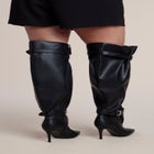Faux Leather Over-the-Knee Slouchy Boot image number 1