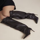 Faux Leather Over-the-Knee Slouchy Boot image number 2