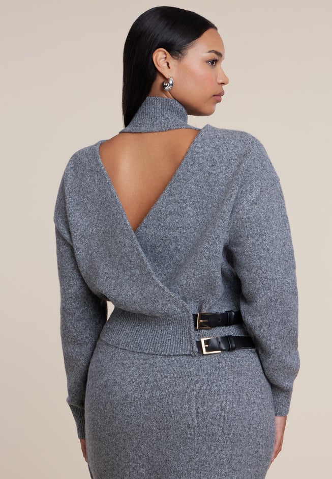 Reversible Cutout Sweater image number 1