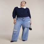 Pointelle Collar Cardigan image number 2