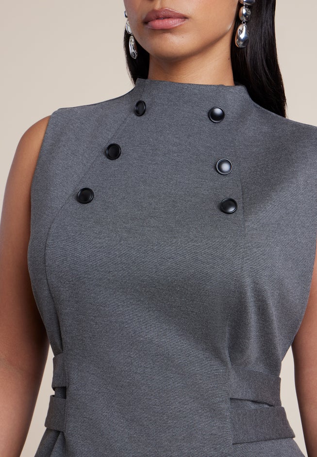 Belted Military Top image number 2