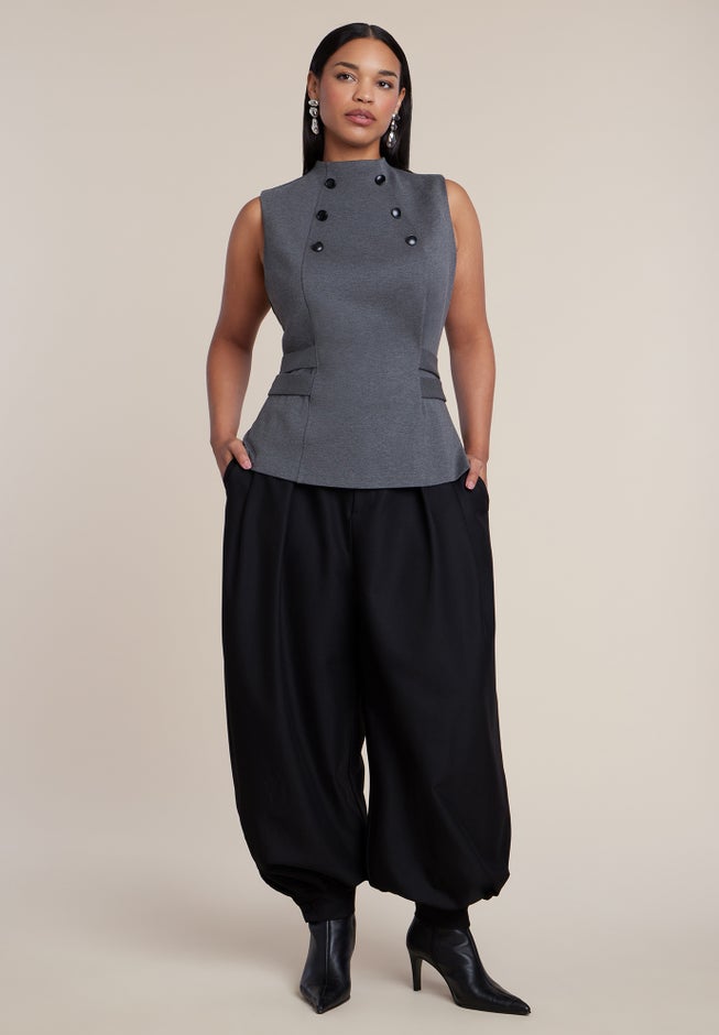 Belted Military Top image number 3