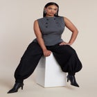 Belted Military Top image number 4