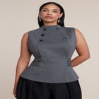 Belted Military Top image number 0