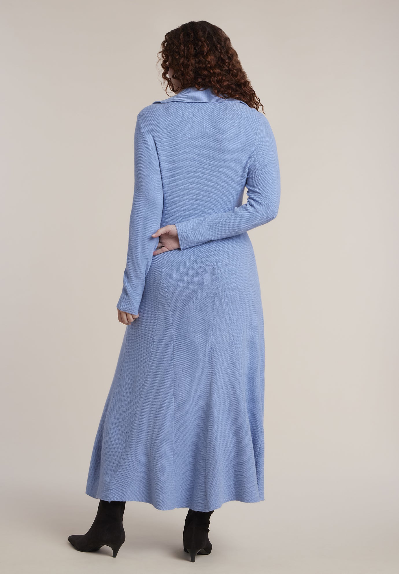 Stitch Detail Knit Midi Dress image number 1