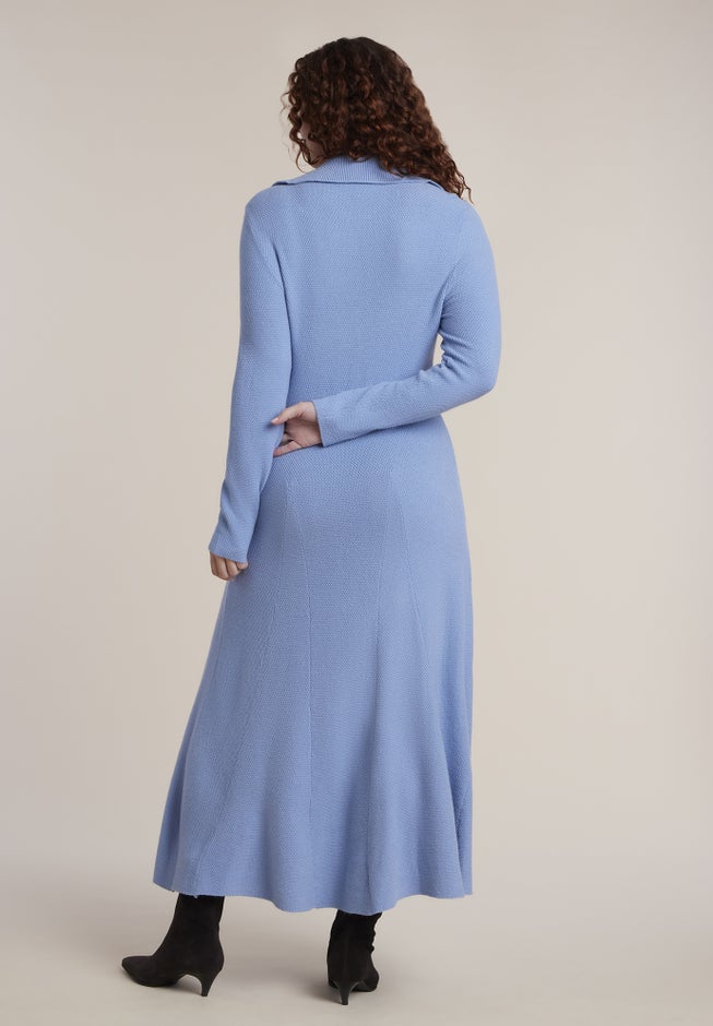 Stitch Detail Knit Midi Dress image number 1
