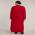 Foldover Skirt Sweater Midi Dress image number 2