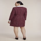 Tweed Twofer Mini Shirt Dress image number 1