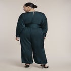 Satin Belted Balloon Jumpsuit image number 1