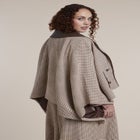 Houndstooth Cape Jacket image number 1
