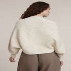 Oversized Mock Neck Batwing Sweater image number 1