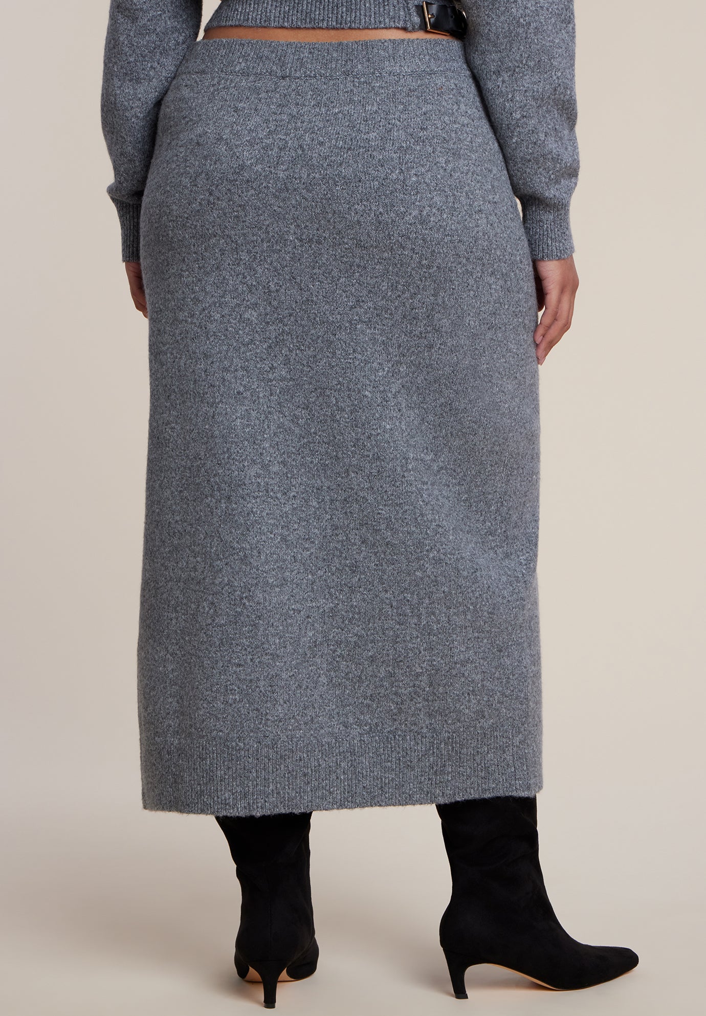 Sweater Wrap Midi Skirt image number 2