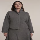 Funnel Neck Sweater Jacket image number 0