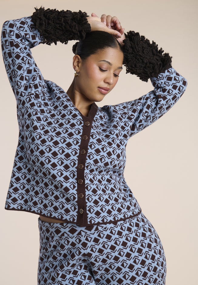Textured Cuff Cardigan image number 1