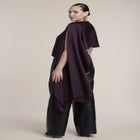 Cropped Satin Cape Top image number 1
