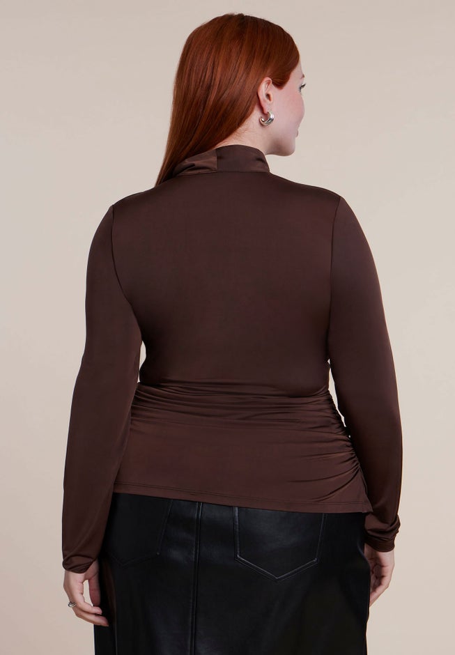 Shirred Square Neck Wire Top image number 1