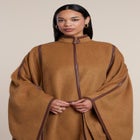 Funnel Neck Cape Coat image number 3