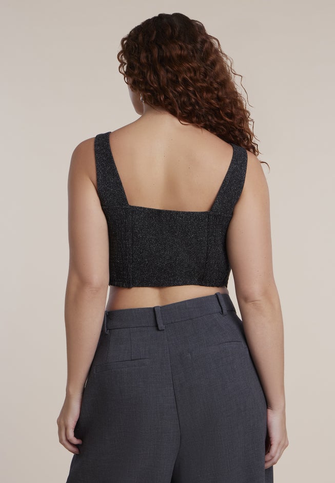 Scoop Neck Corset Vest image number 1