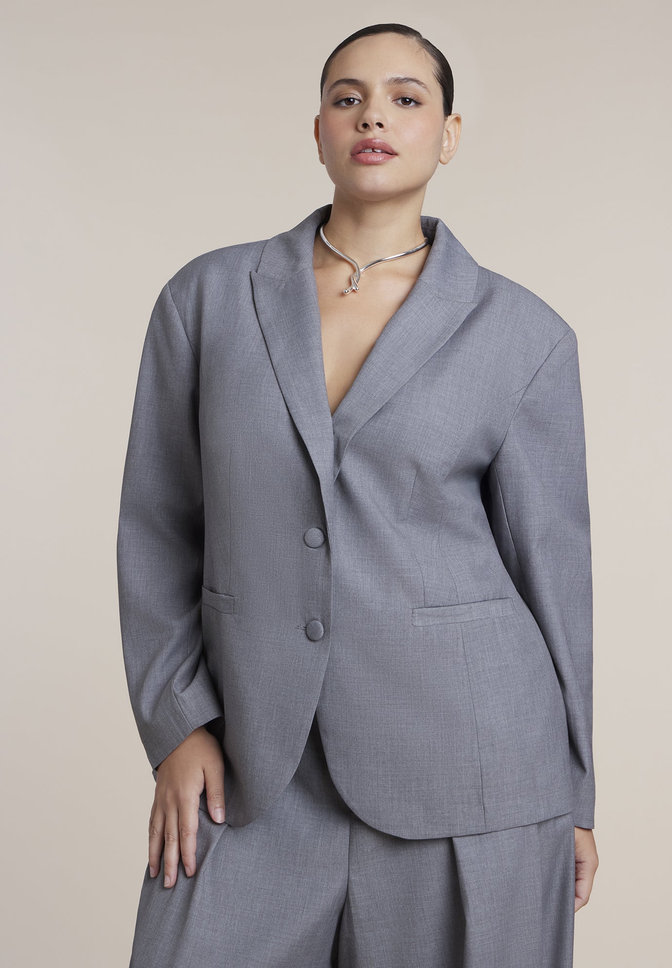 Adjustable Back-Belt Blazer image number 0