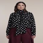 Dramatic Tie-Neck Blouse image number 0