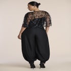 Embellished Sheer Capelet image number 1