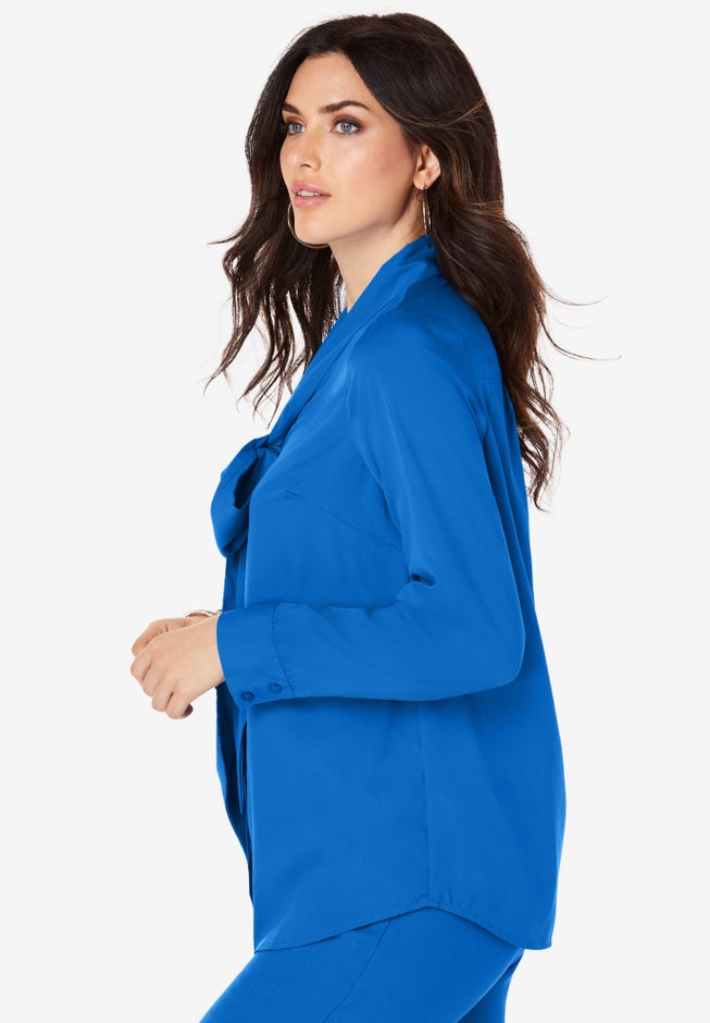 Long Sleeve Bow Blouse image number 3