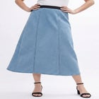 Stretch Denim Jegging Skirt image number null