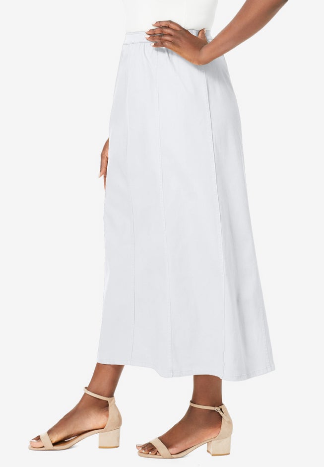 Stretch Denim Jegging Skirt image number 2