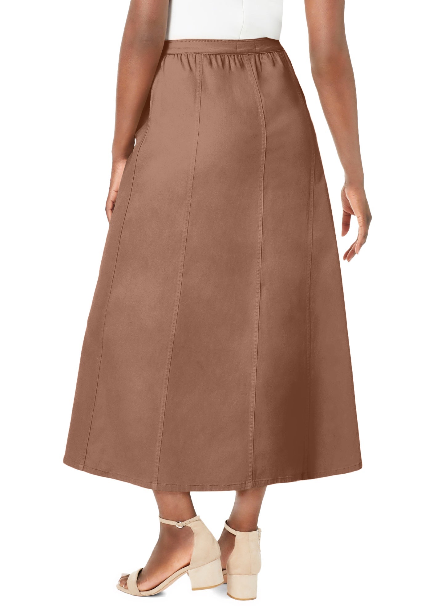 Stretch Denim Jegging Skirt image number 1