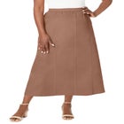 Stretch Denim Jegging Skirt image number null