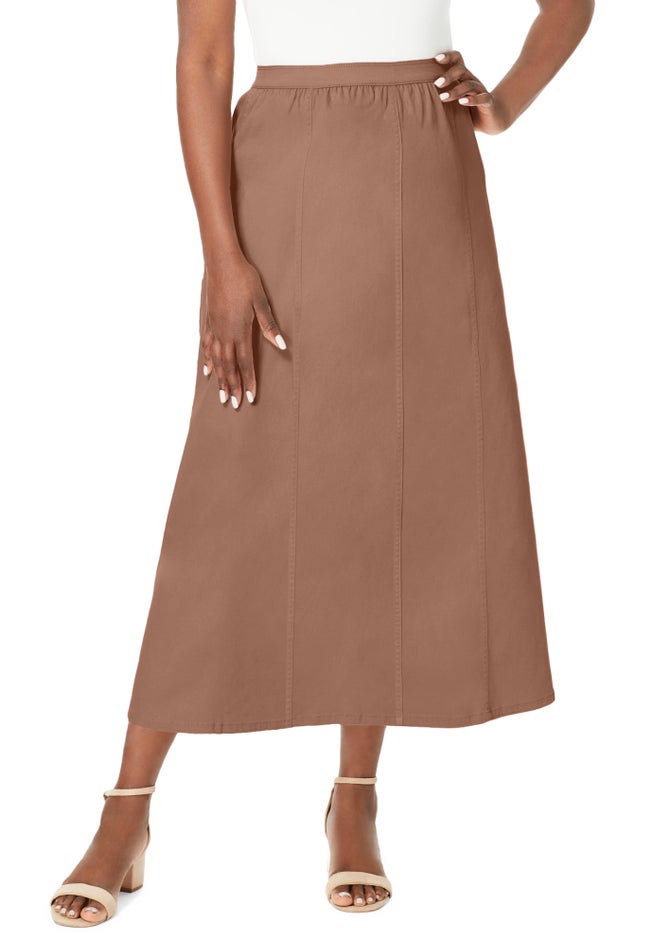 Stretch Denim Jegging Skirt image number 0