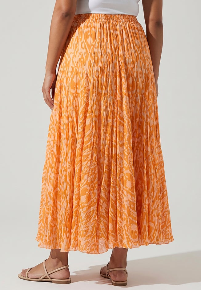 Flowing Crinkled Maxi Skirt image number 3