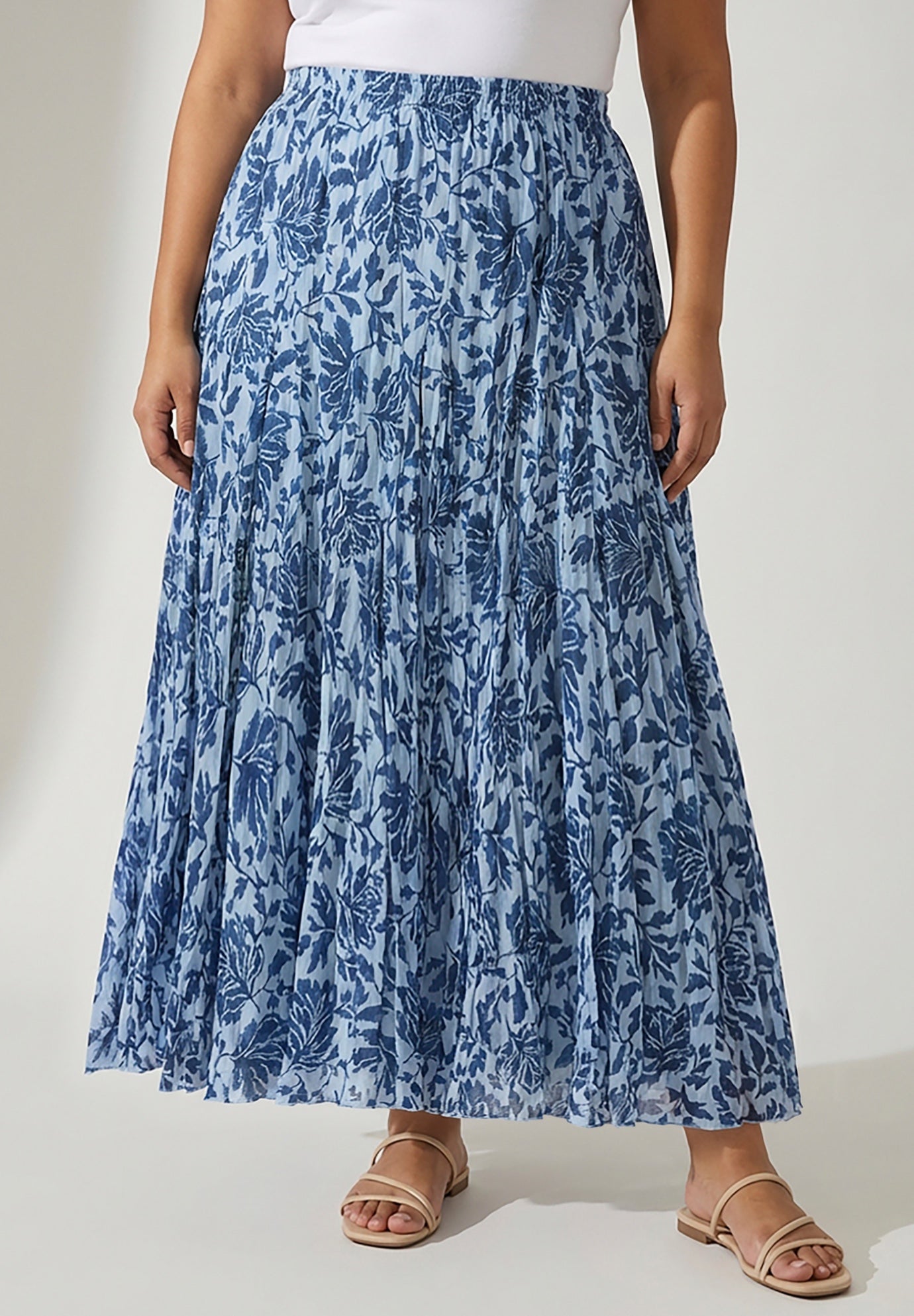 Flowing Crinkled Maxi Skirt image number 0
