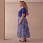 Flowing Crinkled Maxi Skirt image number null