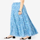 Flowing Crinkled Maxi Skirt image number null