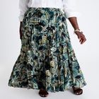 Flowing Crinkled Maxi Skirt image number null