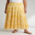 Flowing Crinkled Maxi Skirt image number null