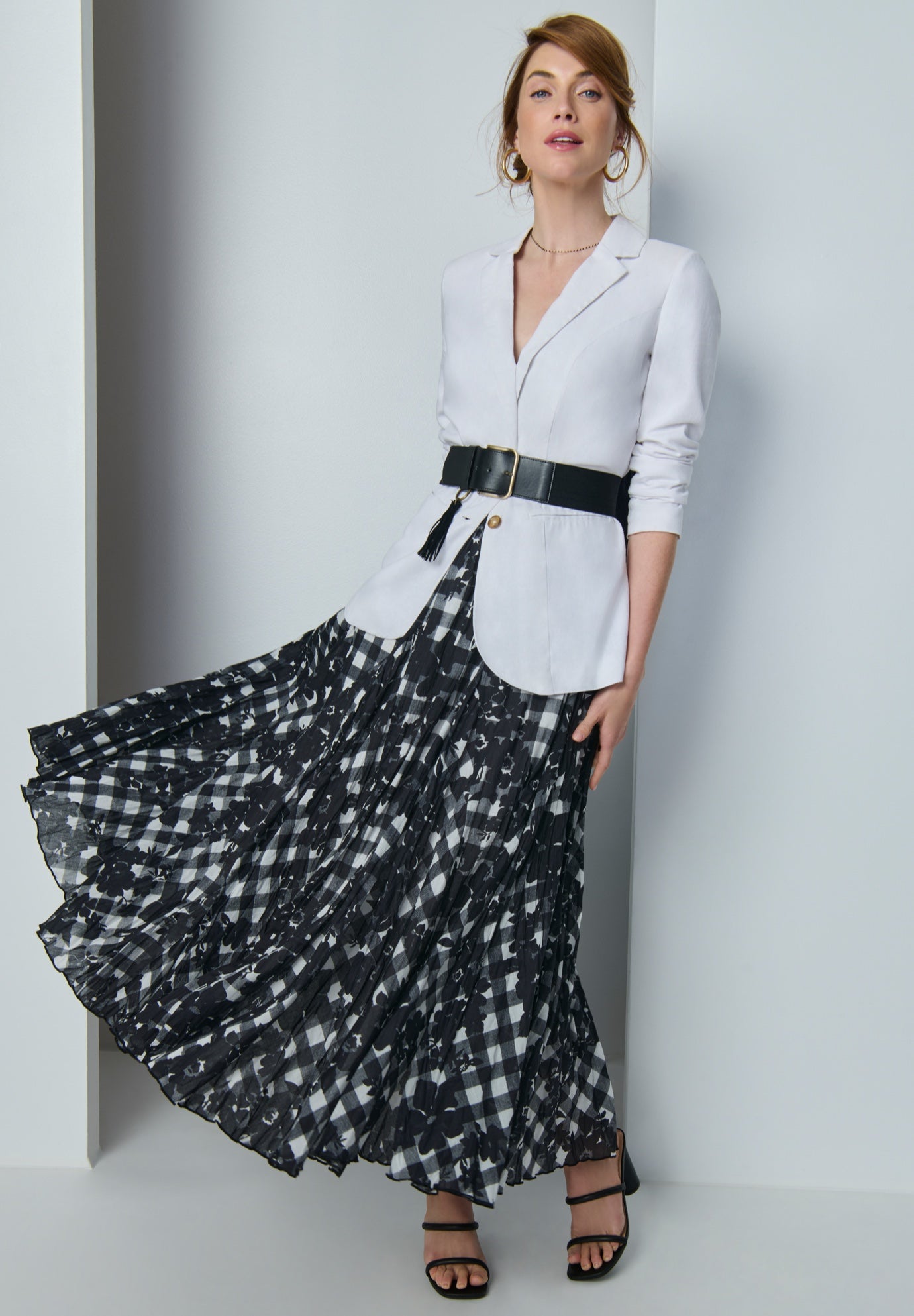 Flowing Crinkled Maxi Skirt image number 0