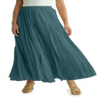 Flowing Crinkled Maxi Skirt image number null