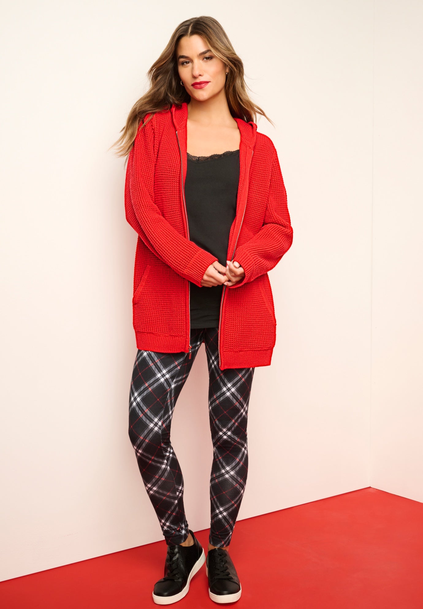 Plus Size Essential Stretch Ankle Length Pull-On Legging image number 7