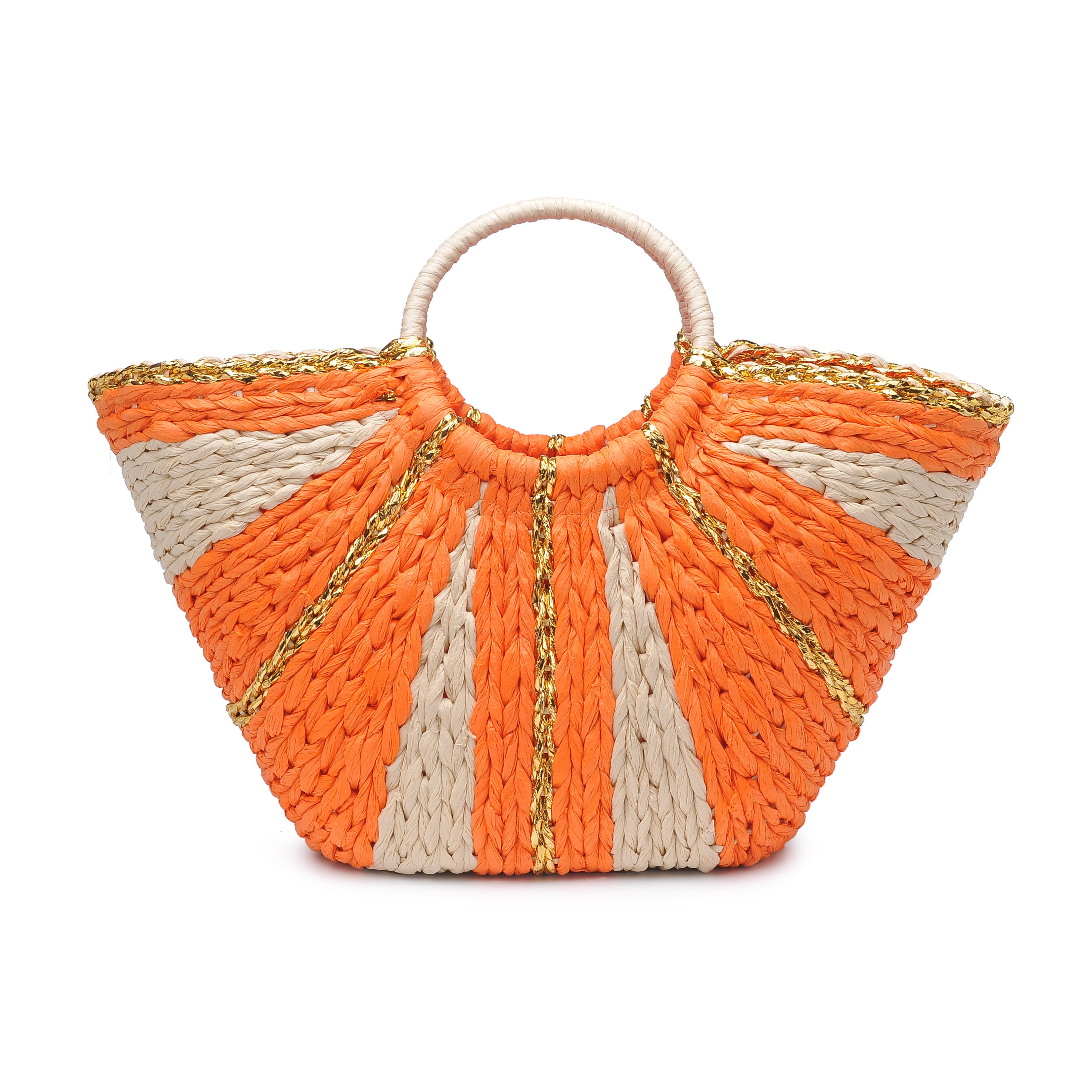 Carmen Round Handle Straw Tote | Dia & Co