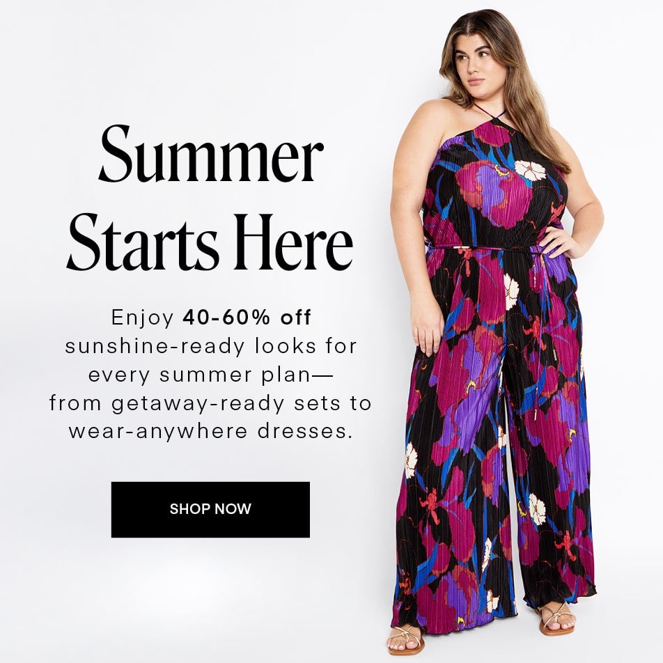 summer starts here-Enjoy 40-60% off sunshine-ready looks for every summer plan—from getaway-ready sets to wear-anywhere dresses.